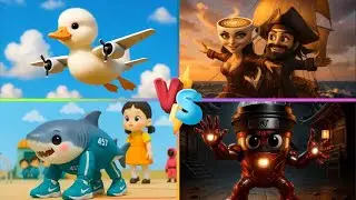 BOMBINI GUSINI 🆚 PIRATE BRAINROT 🆚 SQUID GAME BABY 🆚 MARVEL BRAINROT | TILES HOP