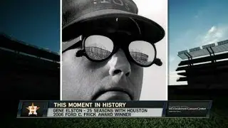 MIN@HOU: Astros booth pays tribute to Gene Elston