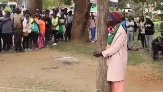 Paul Kago 43yrs Started 96hrs Tree Hugging👀😳In Nanyuki 
