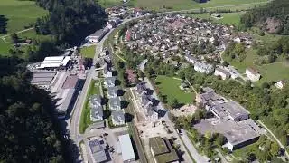 Flug über Bauma /Zürich /Schweiz