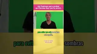 As&iacute; iluminas tu tela verde para hacer chroma key #shorts