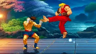 Joe Higashi vs Dark Light Ken | The Hurricane Upper Against the Shadow‑Flame Hadou