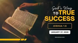 Daily Bible Reminder | God's Way to True Success | Joshua 1:8