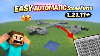 Minecraft 1.21+ | Easy Automatic Stone Farm &ndash; 7500 Blocks/Hour | Works in All Versions