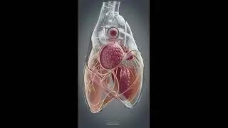 Outside the beating heart #heart #heartbeat  #biology #science #facts  #knowledge #animation #3d