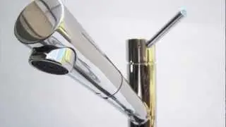 Polished Stainless Steel Kitchen Faucet with Spray - ALFI brand AB2025-PSS