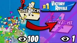 I Got 100 FANS to Compete by ONLY Landing at DEADPOOL'S YACHT!