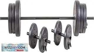 US Weight 105 Pound Barbell Weight Set for Home Gym| Adjustable Weight Review