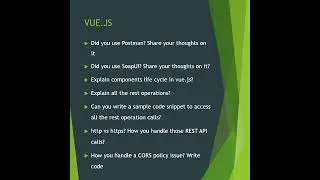 NTT Data Vue.JS Interview Questions Experienced | #vuejs #vue #frontend