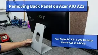 Как снять заднюю панель настольного компьютера Acer AZ3 AIO