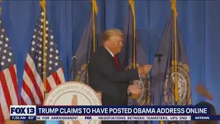 Trump claims he posted Obama's address online