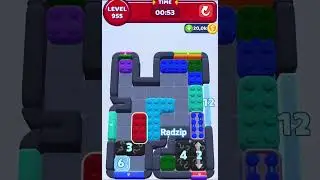 Radzip  - walkthrough color block jam level 955# rozwiązanie color block jam poziom 955