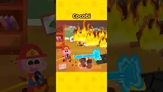 &iexcl;Bomberos en acci&oacute;n! &iexcl;Vamos a apagar el fuego juntos!🚒🎮 #Shorts #forKids #Cocobi