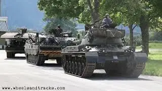 Panzer-Steelparade am Besuchstag der Panzerschule 21 in Thun Aug. 2025