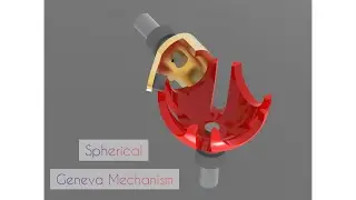 Spherical Geneva Mechanism | Design , Assembly & Animation | Solid Edge