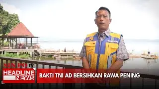 Bakti TNI AD Bersihkan Rawa Pening