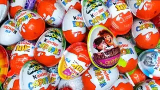 New! Magic Kinder Joy Opening ASMR - A lot of Kinder Surprise egg toys