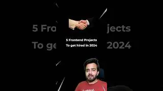 5 Frontend projects to get hired in 2024 #shorts #javascript