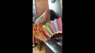 Making a tomoko fuse Pako Pako custom coloured #origami ignore al the background noise