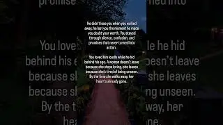 He thought you&rsquo;d always stay&hellip; #heartbreaklessons #womenshealingjourney#selfworthfirst #knowyourvalue