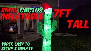 Inflatable 7ft Tall Christmas Cactus Review