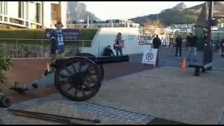 Cannon firing in Cape Town