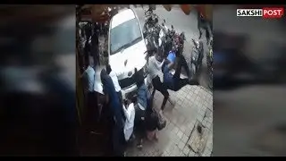 Watch | Tipsy Driver Mows Down Pedestrians Sleeping On Footpath In His SUV | Sakshi Post