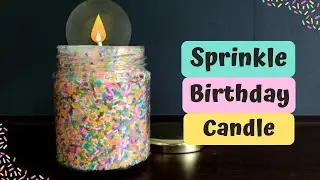 DIY Sprinkle Candle || Best gift idea for birthday😍