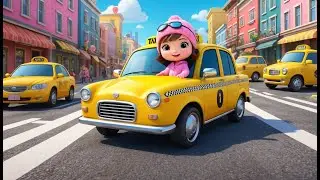 Taxi City Ride | Fun Learning Song for Kids