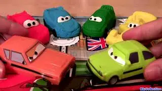 Play Doh Cars 2 Race Mats World Grand Prix Acer Grem Francesco Lighting McQueen Disney Pixar 2