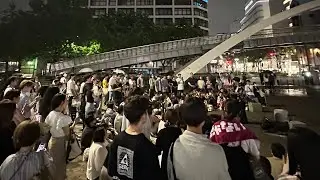 【 きゃない 】雨の中の名古屋(若宮広場)路上ライブ 2024.6.22 ①
