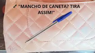 Como Tirar Mancha de Caneta da Bolsa | Dica Caseira R&aacute;pida e Eficiente!