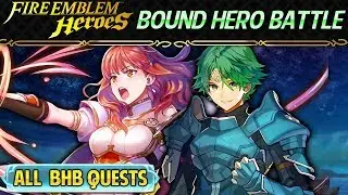 Fire Emblem Heroes - Alm & Celica: Bound Hero Battle INFERNAL Map + All Quests w/F2P Units