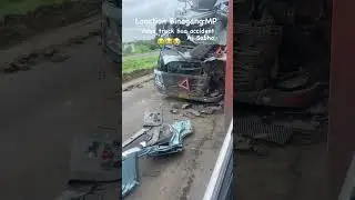 Volvo truck hua accident madhya pradesh ma 😭😭#trucklife #love #like #subscribe my YouTube channel