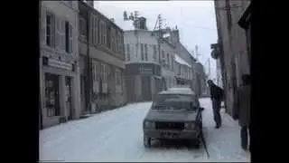 Neige &agrave; Montbard hiver 1985   1986