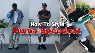 How To Style  Black Puma Speedcats | MEN FASHION