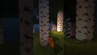 My custom tall birch forest