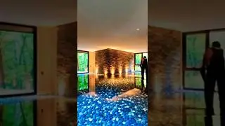 Blue and White Epoxy resin flooring #epoxy #diy #renovation #shorts
