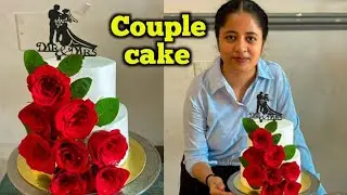 Fresh Red Rose Cake Decoration/Red Rose Cake Design|| Rec Rose Cakes