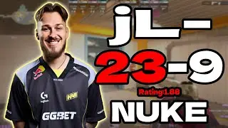 jL- (23-9) | Rating 1.88 | 5-STACK | nuke FACEIT EU Ranked | Dec 8, 2025