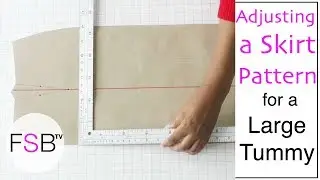 Adjusting a Skirt Pattern: The Large Tummy