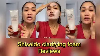 Shiseido clarifying foam Reviews #shiseido #facewash #review