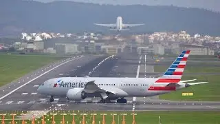 Boeing 787-8 American Airlines Landing & Takeoff at Lisbon Airport!