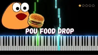 Pou Food Drop Song︱Easy Piano Tutorial