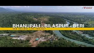 Bhanupalli Bilaspur Beri #Railway Line: Glimpses of RVNL 's Ongoing #Project #amritmahotsav #infra