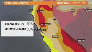 California drought, dry conditions causing concern for farms and agriculture