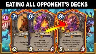 Eating Opponent's Decks All Day With My Tickatus Warlock! Throne of the Tides Mini-Set | Hearthstone