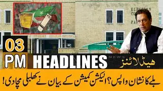 Is PTI Bat Symbol Back? | 3 PM Headlines | 24 JAN 2024 | Public News