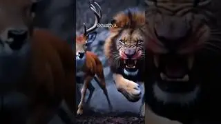 The Natural Relationship Between Lion and Deer. #factshorts #shortsfeed #shorts #ytshorts