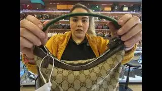 GUCCI GG CANVAS HORSEBIT HOBO BAG BEIGE-REVIEW |PRE-OWNED